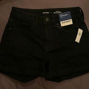 Old navy O.G straight high rise black shorts